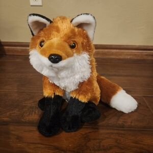 Plush Fox Toy - Orange and White